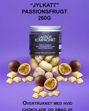 Jylkatt  Lakrids Med Passionsfrugt 260g Fra Lakridskompagniet